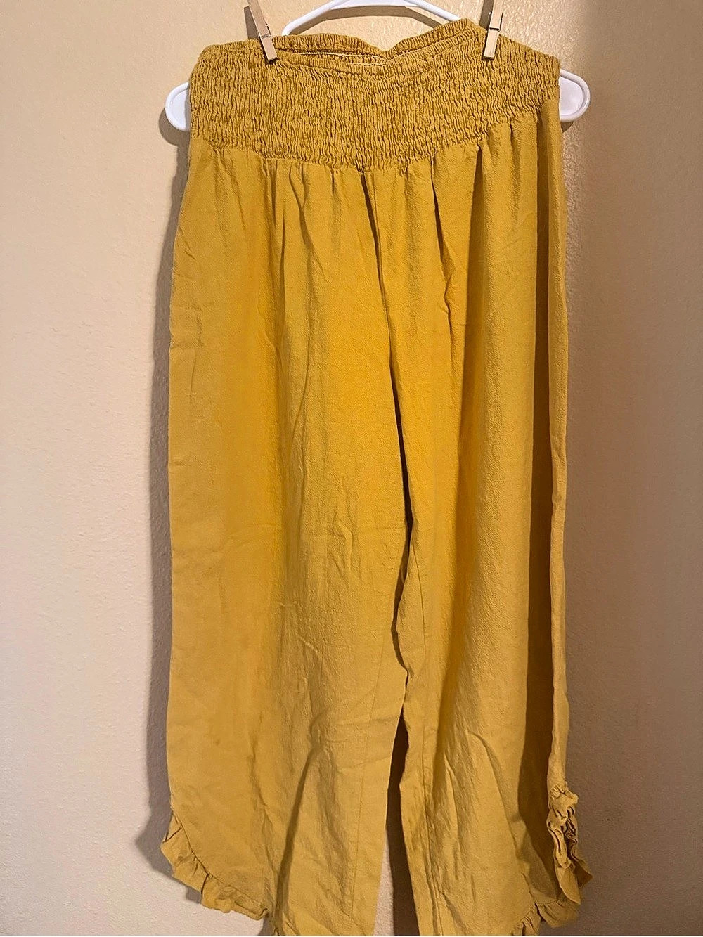Cupshe Wide Leg Pants in Yellow